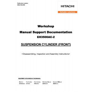 Hitachi EH3500AC-II Rigid Dump Truck set of Service Manuals