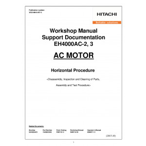 Hitachi EH4000AC-II Rigid Dump Truck set of Service Manuals