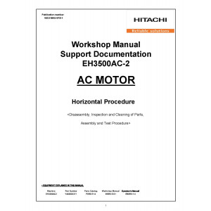 Hitachi EH3500AC-II Rigid Dump Truck set of Service Manuals