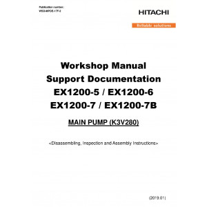 Hitachi EX1200-6 Hydraulic Excavator set of Service Manuals