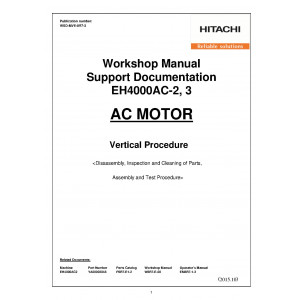 Hitachi EH4000AC-II Rigid Dump Truck set of Service Manuals