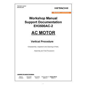 Hitachi EH3500AC-II Rigid Dump Truck set of Service Manuals