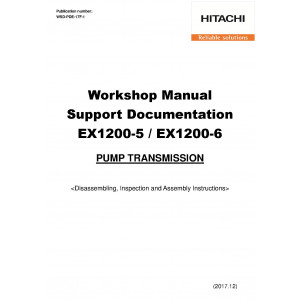 Hitachi EX1200-5D Hydraulic Excavator set of Service Manuals