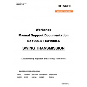 Hitachi EX1900-6 Hydraulic Excavator set of Service Manuals