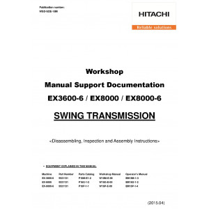 Hitachi EX8000-6B Hydraulic Excavator set of Service Manuals