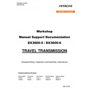 Hitachi EX3600-5 Crawler Excavator set of Service Manuals