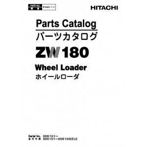 Hitachi Zaxis ZW180 Wheel Loader set of Service Manuals