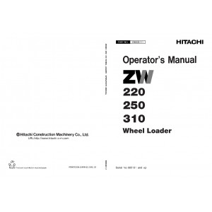 Hitachi Zaxis ZW250 Wheel Loader set of Service Manuals