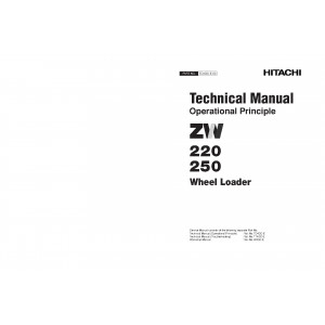 Hitachi Zaxis ZW250 Wheel Loader set of Service Manuals