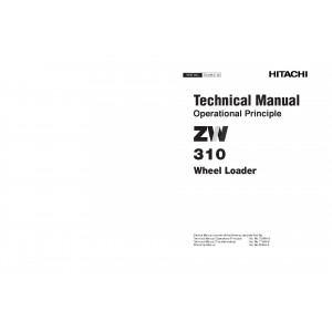 Hitachi Zaxis ZW310 Wheel Loader set of Service Manuals