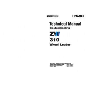 Hitachi Zaxis ZW310 Wheel Loader set of Service Manuals