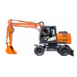 Hitachi Zaxis 140W-5B Wheel Excavator set of Service Manuals