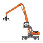 Hitachi Zaxis 360W-3 Wheeled Material Handler set of Service Manuals