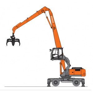 Hitachi Zaxis 360W-3 Wheeled Material Handler set of Service Manuals