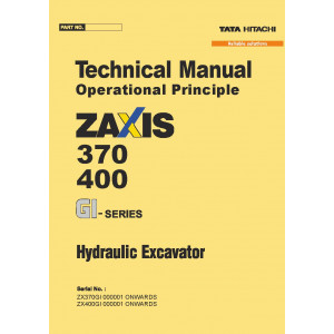 Hitachi Zaxis 370GI and Zaxis 400GI Crawler Excavator set of Service Manuals