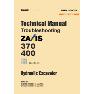 Hitachi Zaxis 370GI and Zaxis 400GI Crawler Excavator set of Service Manuals