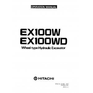 Hitachi EX100WD Wheel Excavator set of Service Manuals