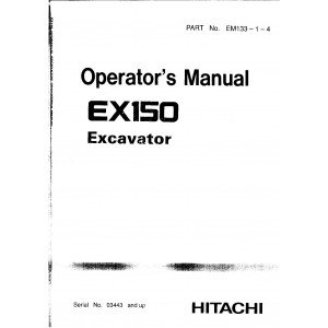 Hitachi EX150 Crawler Excavator set of Service Manuals