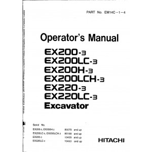 Hitachi EX200-3 and EX200LC-3 Crawler Excavator set of Service Manuals