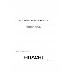 Hitachi EX200 and EX200LC Crawler Excavator set of Service Manuals