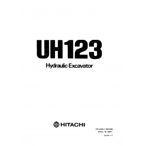 Hitachi UH123 Crawler Excavator set of Service Manuals