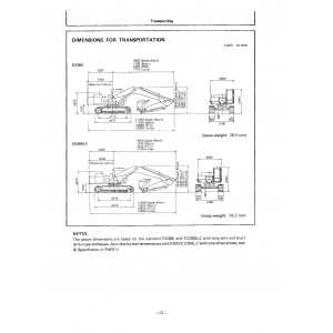 Hitachi EX300 Crawler Excavator set of Service Manuals