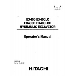 Hitachi EX400 Crawler Excavator set of Service Manuals