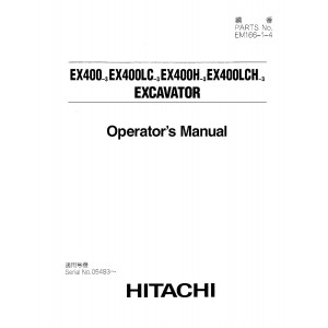 Hitachi EX400-3 and EX400-3C Crawler Excavator set of Service Manuals