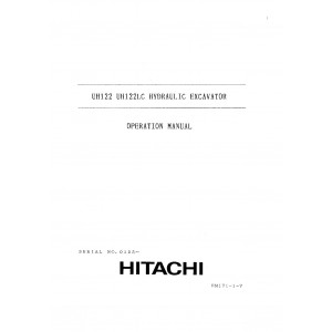 Hitachi UH122 Crawler Excavator set of Service Manuals