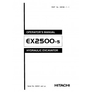 Hitachi EX2500-5 Crawler Excavator set of Service Manuals