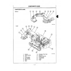 Hitachi EX1800-3 Hydraulic Excavator set of Service Manuals