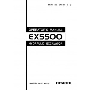 Hitachi EX5500 Hydraulic Excavator set of Service Manuals