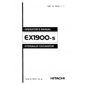 Hitachi EX1900-5 Hydraulic Excavator set of Service Manuals