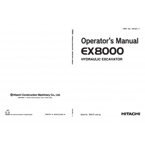 Hitachi EX8000 Hydraulic Excavator set of Service Manuals