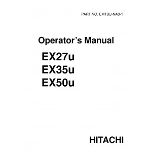 Hitachi EX27U, EX35U, EX40U and EX50U Compact Excavator set of Service Manuals