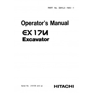 Hitachi EX17U Compact Excavator set of Service Manuals