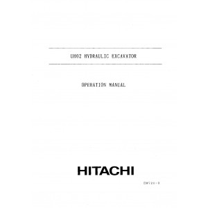 Hitachi UH02 Crawler Excavator set of Service Manuals