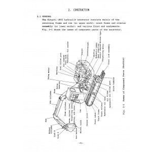 Hitachi UH02 Crawler Excavator set of Service Manuals