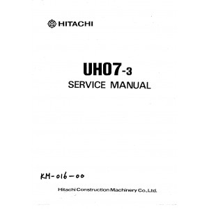 Hitachi UH07-3 Crawler Excavator set of Service Manuals