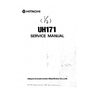 Hitachi UH171 Crawler Excavator set of Service Manuals