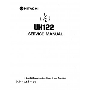 Hitachi UH122 Crawler Excavator set of Service Manuals