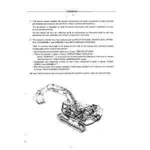 Hitachi UH181 Crawler Excavator set of Service Manuals