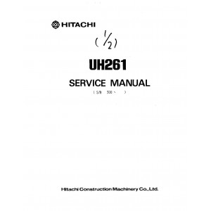 Hitachi UH261 Crawler Excavator set of Service Manuals