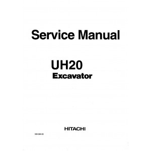 Hitachi UH20 Crawler Excavator Service Manual