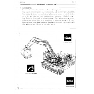 Hitachi EX200 and EX200LC Crawler Excavator set of Service Manuals