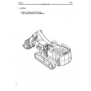 Hitachi EX1800-2 Hydraulic Excavator set of Service Manuals