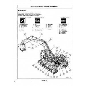 Hitachi EX200-3 and EX200LC-3 Crawler Excavator set of Service Manuals