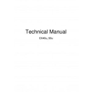 Hitachi EX27U, EX35U, EX40U and EX50U Compact Excavator set of Service Manuals