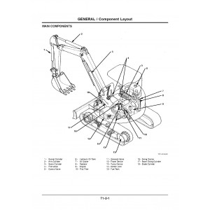 Hitachi EX27U, EX35U, EX40U and EX50U Compact Excavator set of Service Manuals