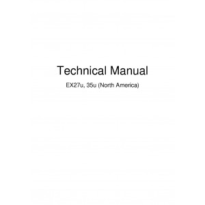 Hitachi EX27U, EX35U, EX40U and EX50U Compact Excavator set of Service Manuals